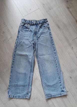 Широкие джинсы от zara на 8роков