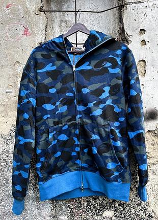 Соуп худи bape синяя xl