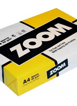 Папір офісний zoom a4, 500л, 80г/м2