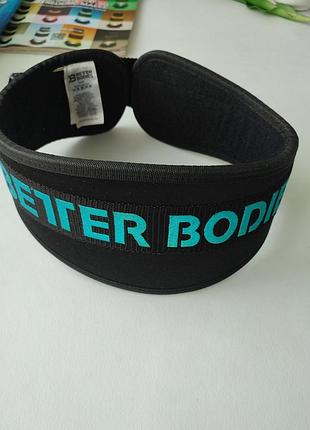 Пояс неопреновый атлетический better bodies womens gym belt черный l