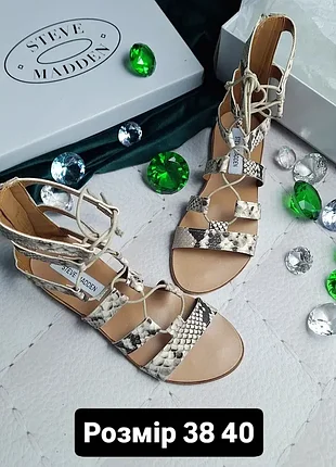 Steve madden оригінал шкіряні сандалі гладіатори