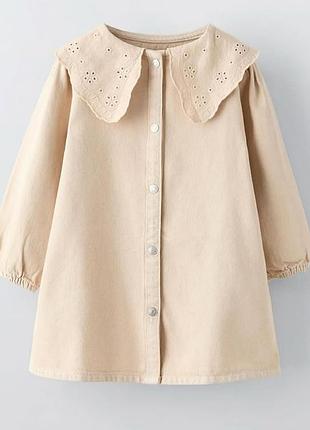 Джинсовое платье от zara на 4роки