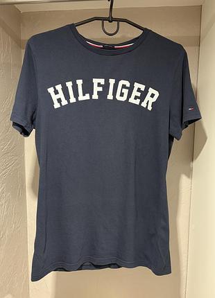 Футболка tommy hilfiger оригінал темно-синя розмір s