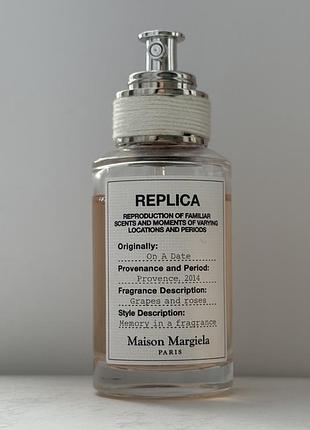 Оригінальна парфумована вода maison margiela replica on a date