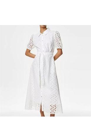 Сукня прошва міді біла m&s жіноче с
