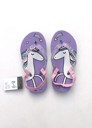 Шльопанці в'єтнамки флипфлопы flipflops для дівчаток єдинороги оригінал примарк primark1 фото