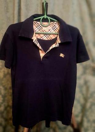 Футболка поло для мальчика burberry. 134 разм.