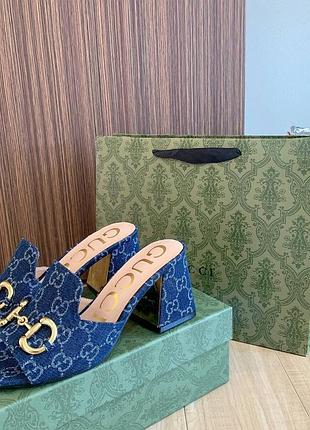 Шльопанці gucci на підборах 12-14 робочих днів