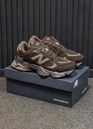Кроссовки мужские и женские коричневые легкие удобные new balance 9060