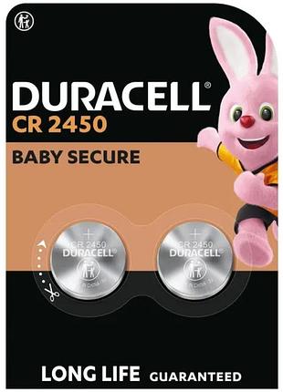 Батарейка duracell cr2450 3v літієва (2шт)