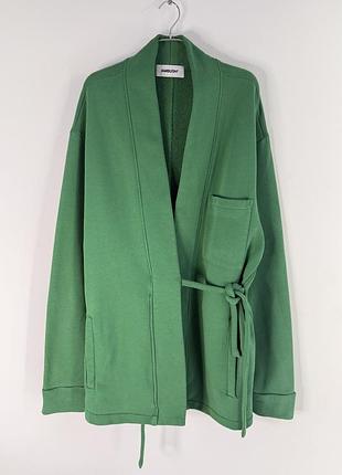 Ambush kimono sweatshirt green cotton jacket l size