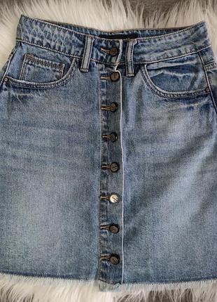Актуальна модна молодіжна джинсова спідниця denim & co, topshop bershka