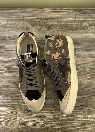Кроссовки/кеды golden goose mid star camo military skate streetwear sk8