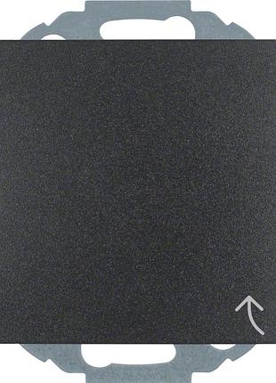 Розетка из/к, крышка, зах.контактов, антрацит, 16а/250в s.1