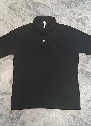 Черное базовое мужское поло sergio tacchini (m размер )