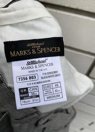 Мужские классические брюки шерстяные брюки marks &amp; spencer3 фото