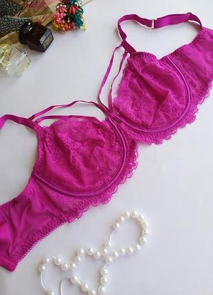 Кружевный бюстгалтер на косточках m&amp;s, eur 75f