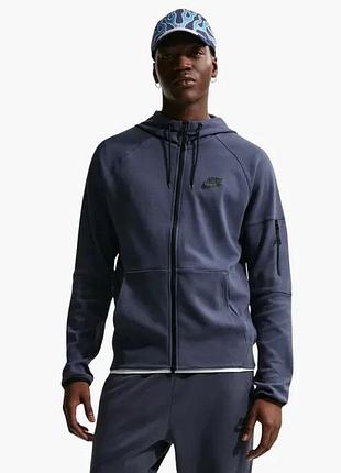 Толстовка чоловіча nike tech fleece blue dd5284-437