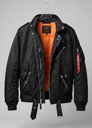 Нейлонова куртка-косуха alpha industries «outlaw biker jacket» р. м
