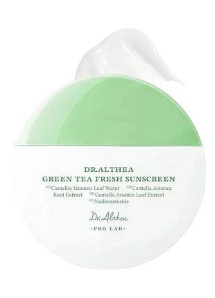 Солнцезащитный крем с экстрактом зеленого чая освежающий dr.althea pro lab green tea fresh sunscreen 45 мл
