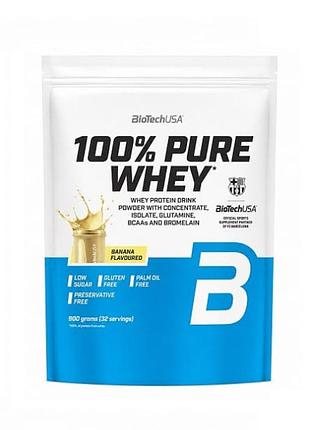 Протеин biotech usa 100% pure whey 900 грамм банан