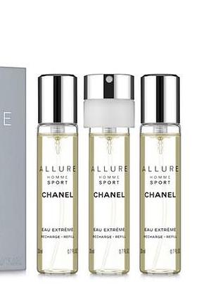 Chanel allure homme sport дорожні запасні блоки для туалетної води