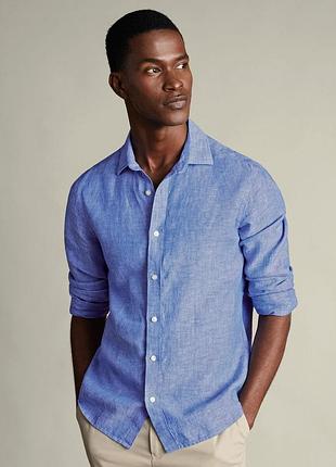 🖤рубашка льняная мужская рубашка charles tyrwhitt 🖤