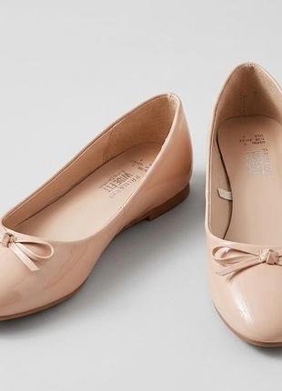 ​🩰 супермодні лакові балетки primark wide fit extra comfort з бантиком