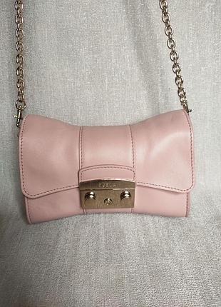 Кожаная сумка кроссбоди furla metropolis bow (оригинал)