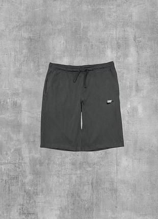 Шорти nike оригінал сірі спортивні шорти найк трикотажні з логотипом