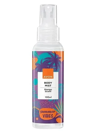 Лосьйон-спрей для тіла "літній настрій" - avon body mist mango scent summer vibes 100ml