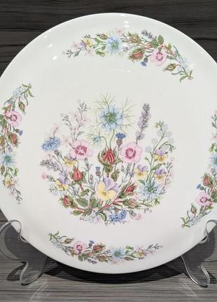 Блюдо для торта aynsley wild tudor | fine bone china | england