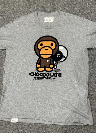 Футболка bape baby milo × :chocoolate