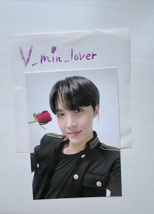 Bts j-hope офіційна колекційна карта хосок мерч бтс