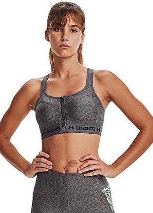 Жіночий бюстгальтер under armour high crossback heather zip bra