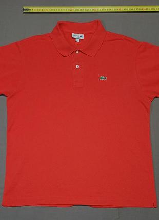 Плечі 50 см lacoste  size fr6 us xl  червоне  поло  100% cotton