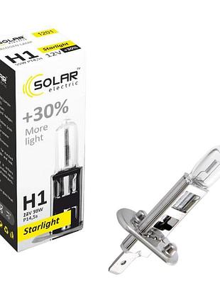 Галогеновая лампа solar h1 12v 55w p14.5s starlight +30%