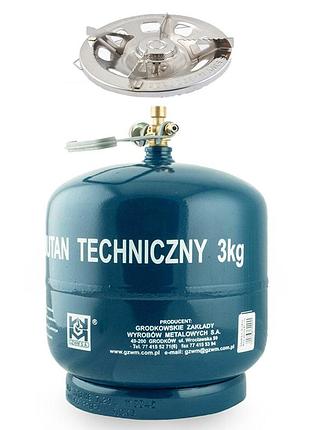 Газовый баллон gzwm с горелкой k-630 (конфоркой), 7,2л