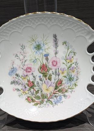 Блюдо сервірувальне aynsley wild tudor | fine bone china | england