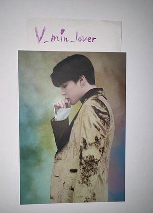 Bts jimin vt офіційна колекційна матова листівка чімін є подряпини