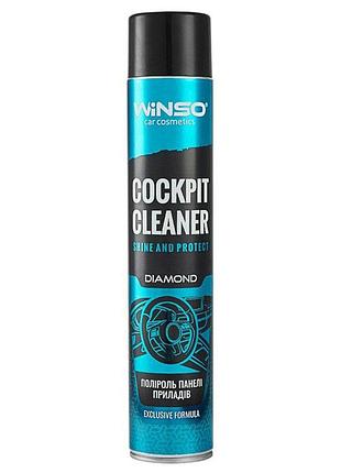Полироль для приборной панели winso exclusive cockpit cleaner diamond, 750мл