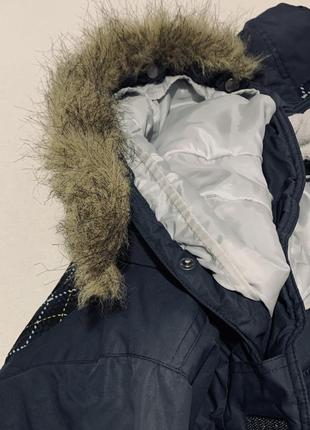 Зимний термокомбинезон мембранный с мехом на капюшоне с&а (германия)6 фото