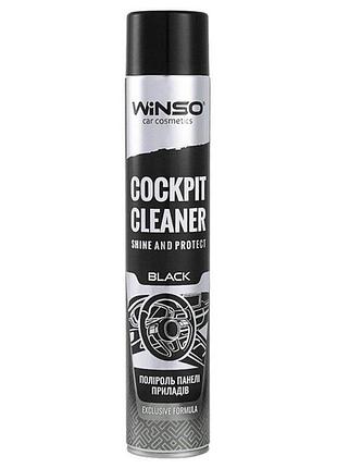 Полироль для приборной панели winso exclusive cockpit cleaner black, 750мл