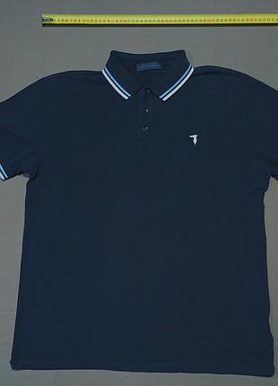 Плечі 50 см tru trussardi 
 size xxl темно синє поло  
100% cotton