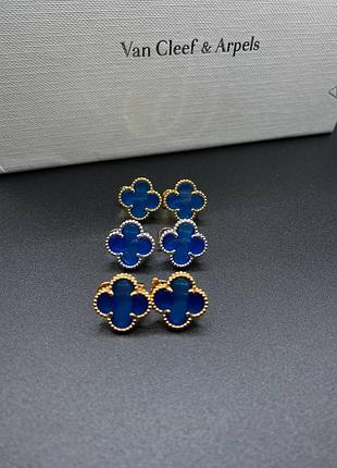 💎new💎брендовые серьги van cleef , vca, клевер, ван клиф ♥️♥️♥️с логотипом