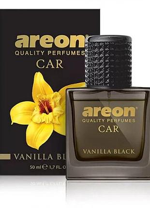 Освежитель воздуха areon car perfume 50ml glass vanilla black