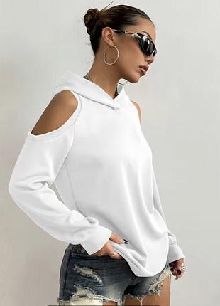 Біла толстовка жіноча shein