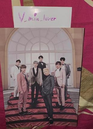 Bts спільна офіційна колекційна листівка постер