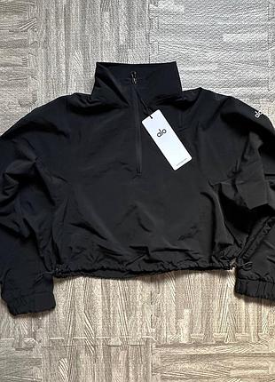 Cropped 1/4 zip alumni pullover/ світшот укорочений з блискавкою/ ало йога/ alo yoga