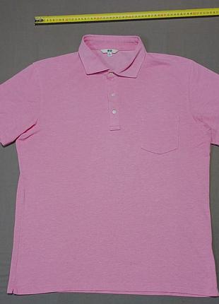 Плечі 50 см uniqlo size xl  рожеве поло 100% cotton